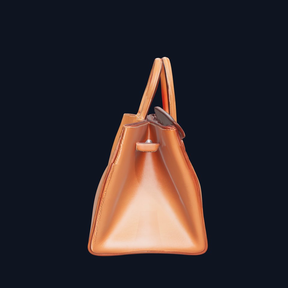 Elegant Leather Handbag D Model Pack